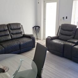 Sofá y Loeveseat Reclinables 