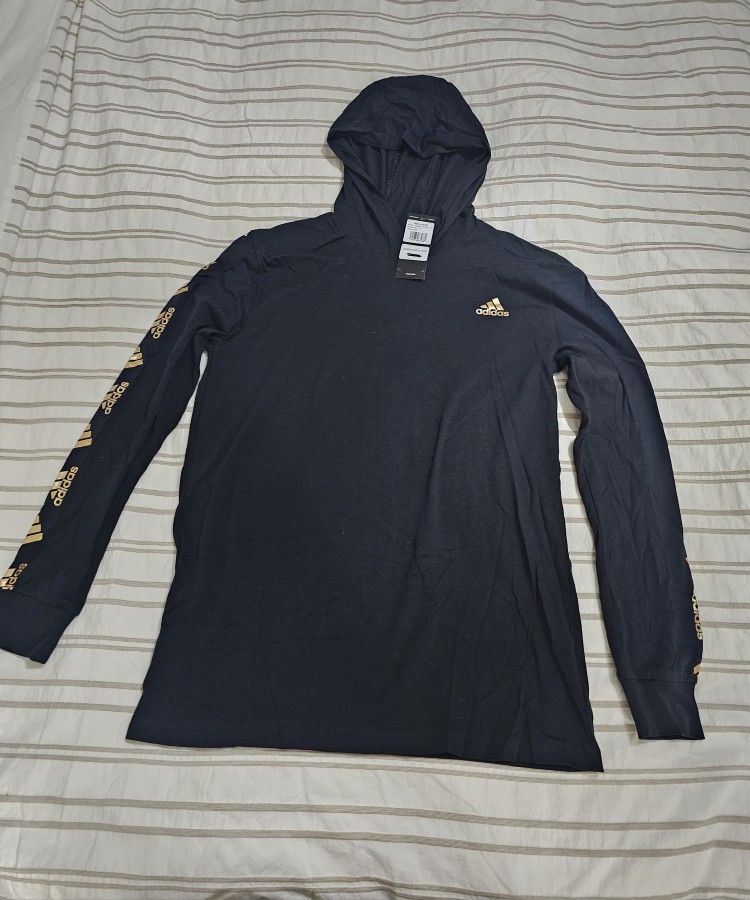 New Adidas Long Sleeve Boys Shirt Size large