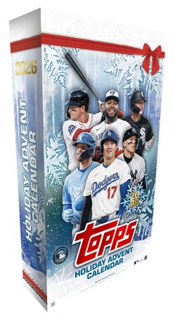2026 TOPPS HOLIDAY Baseball ADVENT CALENDAR (120 Cards) MLB New Presale QTY