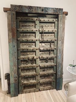 200 Year Old Rustic Wooden Moroccan Doors 