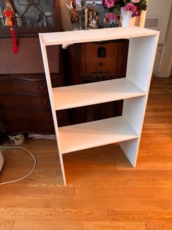 White Storage Closet Shelf