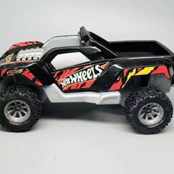 Hot Wheels Off-Road Monster Truck – Black with Red & Yellow Flame Graphics