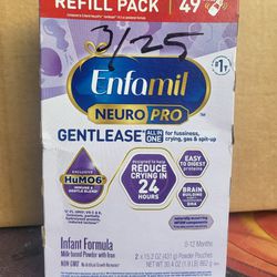 Enfamil Gentlease Refill Boxes Baby Formula $35