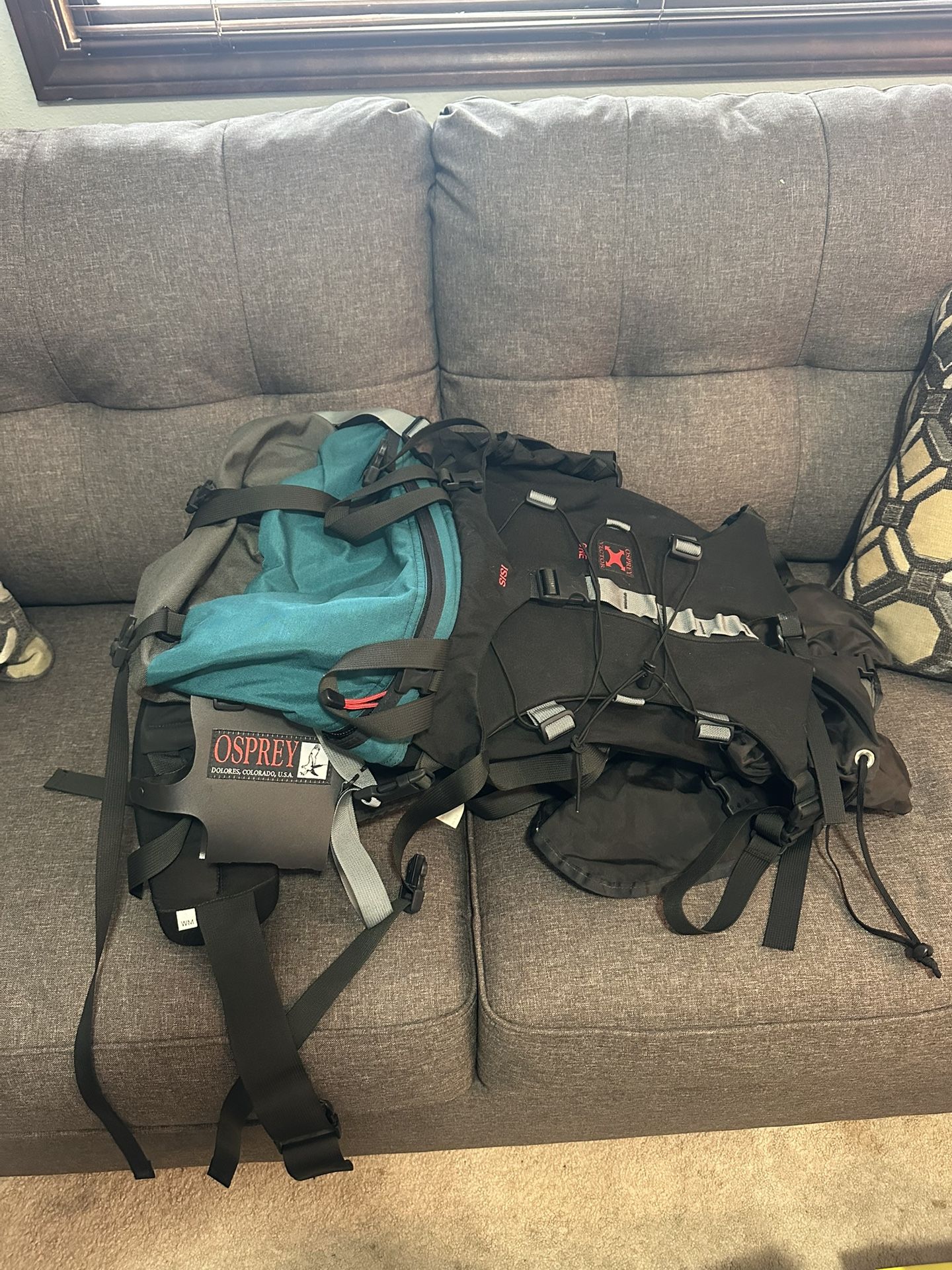 Large Osprey Backpacking Backpack