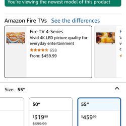 55” 4K 4-series Flatscreen Fire Tv