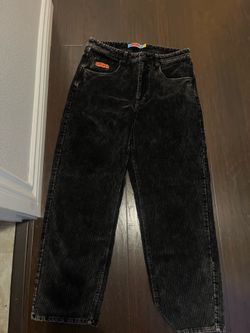 Empyre Loose Fit Sk8 Black Acid Wash Corduroy Skate Pants Size 32