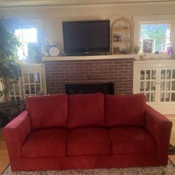 Couch, red 