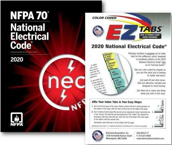 NFPA 70 National Electrical Code 2020 With EZ Tabs