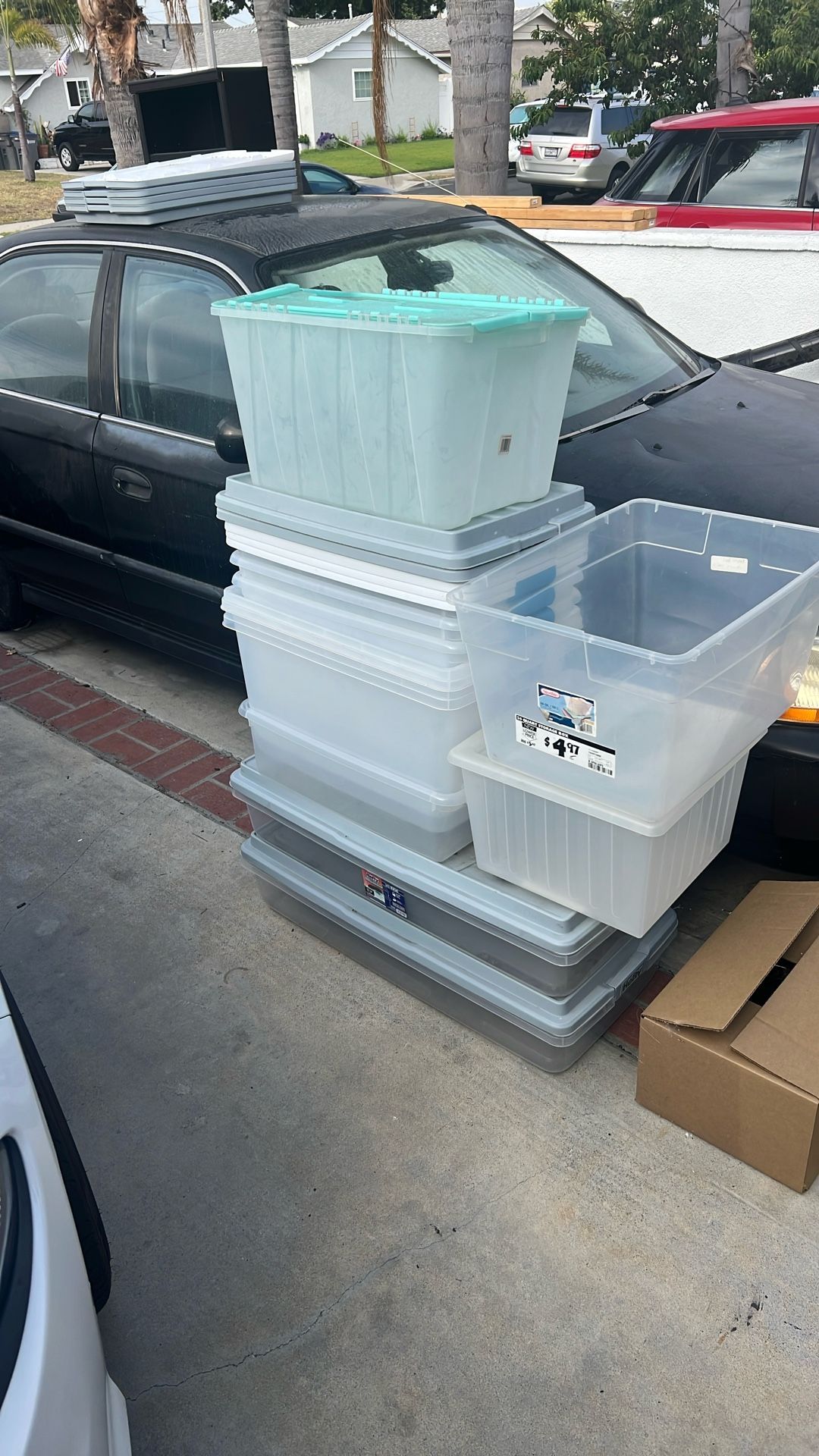 Plastic Storage Containers- $1 Each