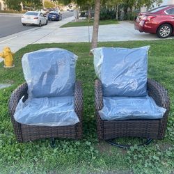 High Quality Deep Seating Patio Swivel Chairs Outdoor Rocking Chairs Swivel Patio Chair Set