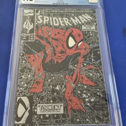 SPIDER-MAN #1 CGC 9.2 SILVER EDITION Lizard Appearance McFarlane COMIC 1990