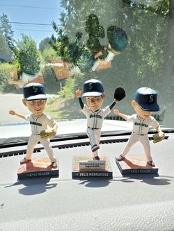 Three Mariners Bobleheads