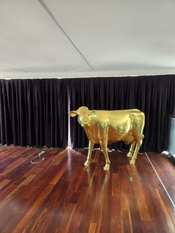 Golden Cow Statue