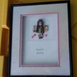 Chibikko  Picture Frame in Pink and Black