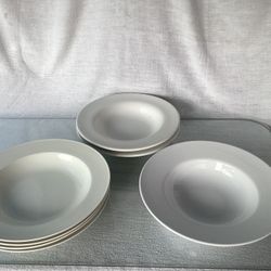 7 Piece Alpine White Ceramic Bowl Set