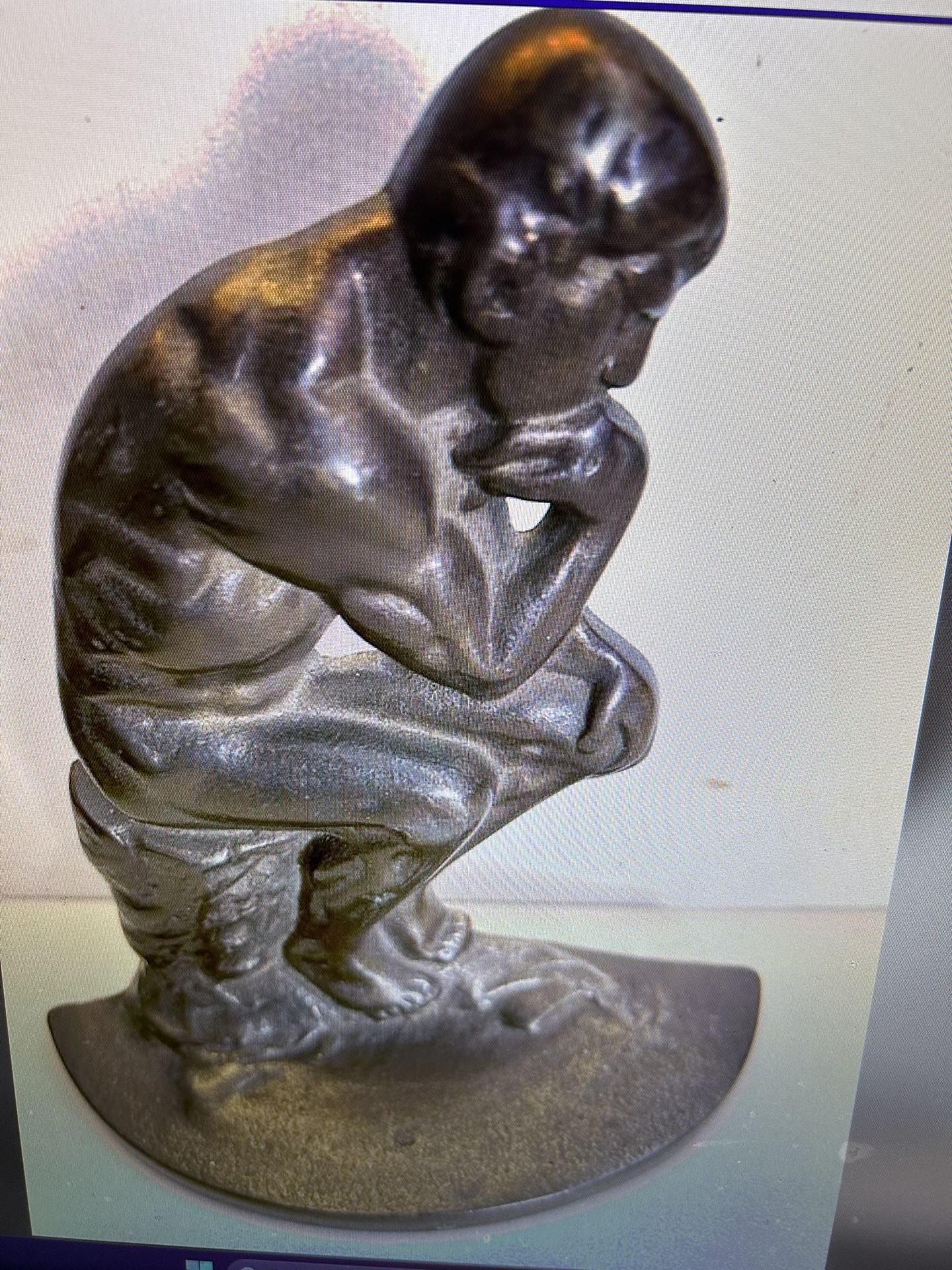 Cast-Iron Doorstop The Thinker