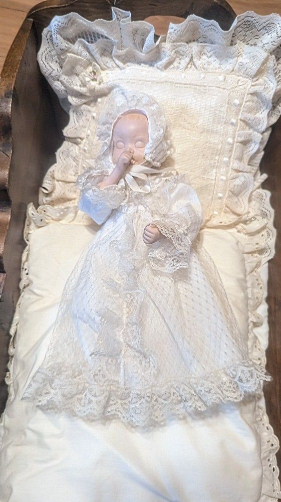 Vintage Porcelain Sleeping Babydoll