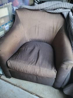 Brown arm chair
