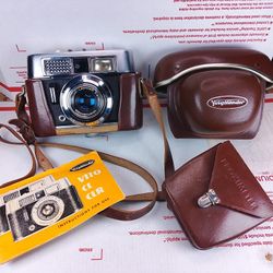 Vintage Voigtlander Vito CL 35mm Camera w/ Lanthar 50mm F2.8 Lens w/ PROXIMETER 