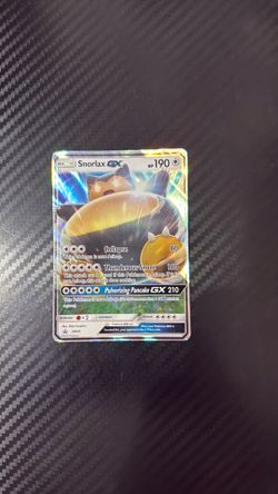 Pokemon Snorlax GX big and Small card