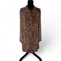 Wild Fable Retro Tiger Stripe Mesh Dress Size XXL