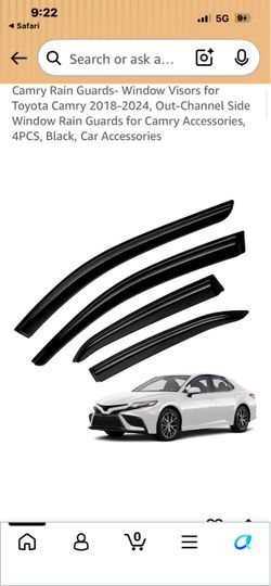 Toyota Camry Window Rain Guards 4PCS Black
