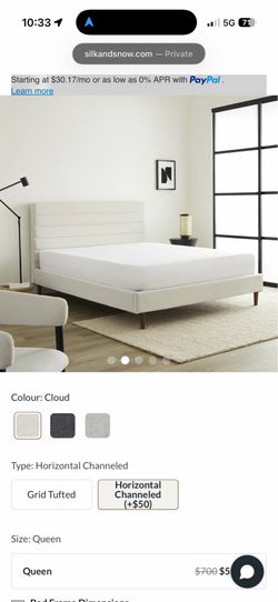 Queen bedframe and mattress