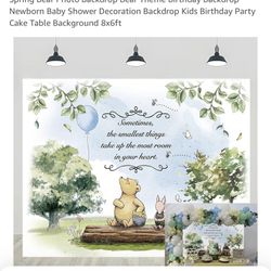 Pooh Backdrop 
