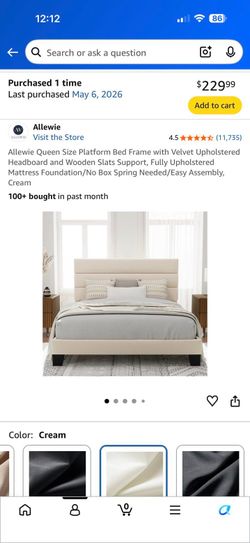 Queen brand new bed
