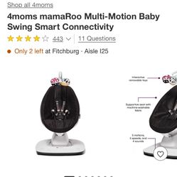 4moms mamaRoo Multi-Motion Baby Swing Smart Connectivity