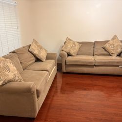 2 Pieces Sofa Couch 