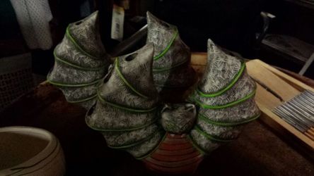 Celebrations by Sylvestri Halloween ceramic bat candle holders