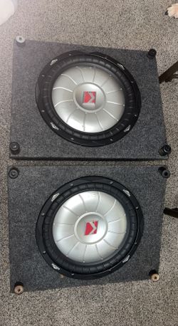 2 12” Kicker Subs In Boxes 