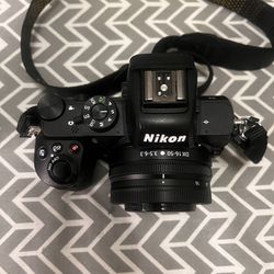 Nikon Z50 4k mirrorless camera with two lenses