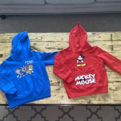 Child Size 4 Hooded Sweatshirts