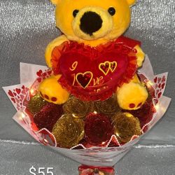 VALENTINE'S WINNIE THE POOH BOUQUET