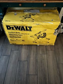 DeWalt Sliding Miter Saw in box