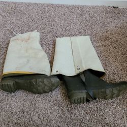 vintage lacrosse hip boot waders size 13 cracks parts display hunting fishing work 