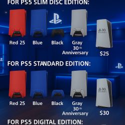 Ps5 Plate Cover. SEE DESCRIPTION!!