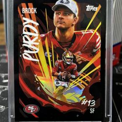 Brock Purdy 2025 Topps Chrome Ultra Violet Case Hit SSP UV-12
