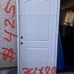 Hermosa Puerta Nueva De exterior De Fiberglass Size 34x80