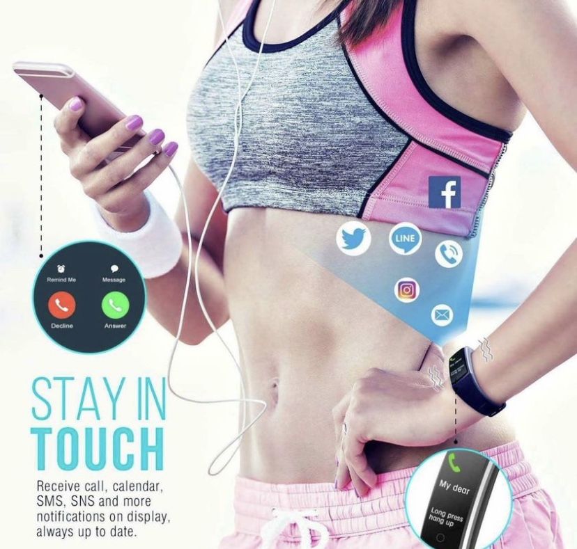 FITFORT Activity Tracker Watch Fitness Tracker with Blood Pressure HR Monitor Wearables