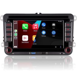 Double Din 7” Car Stereo with Wireless CarPlay & Android Auto