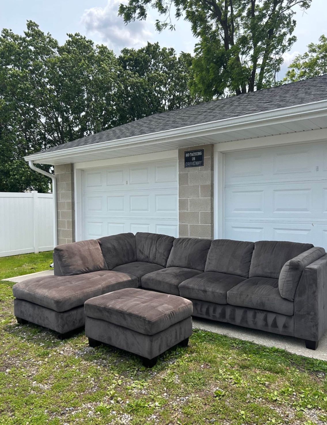 Sectional With Ottoman