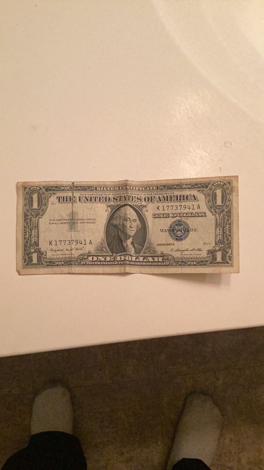 1957 2 Dollar Certificate