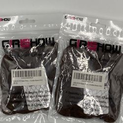 GIRLSHOW Elastic Wave Curly Hair Buns, 2 Packs, Golden Brown *Brand New*