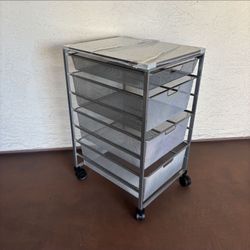 One Elfa Cart Shelving Storage System Unit 