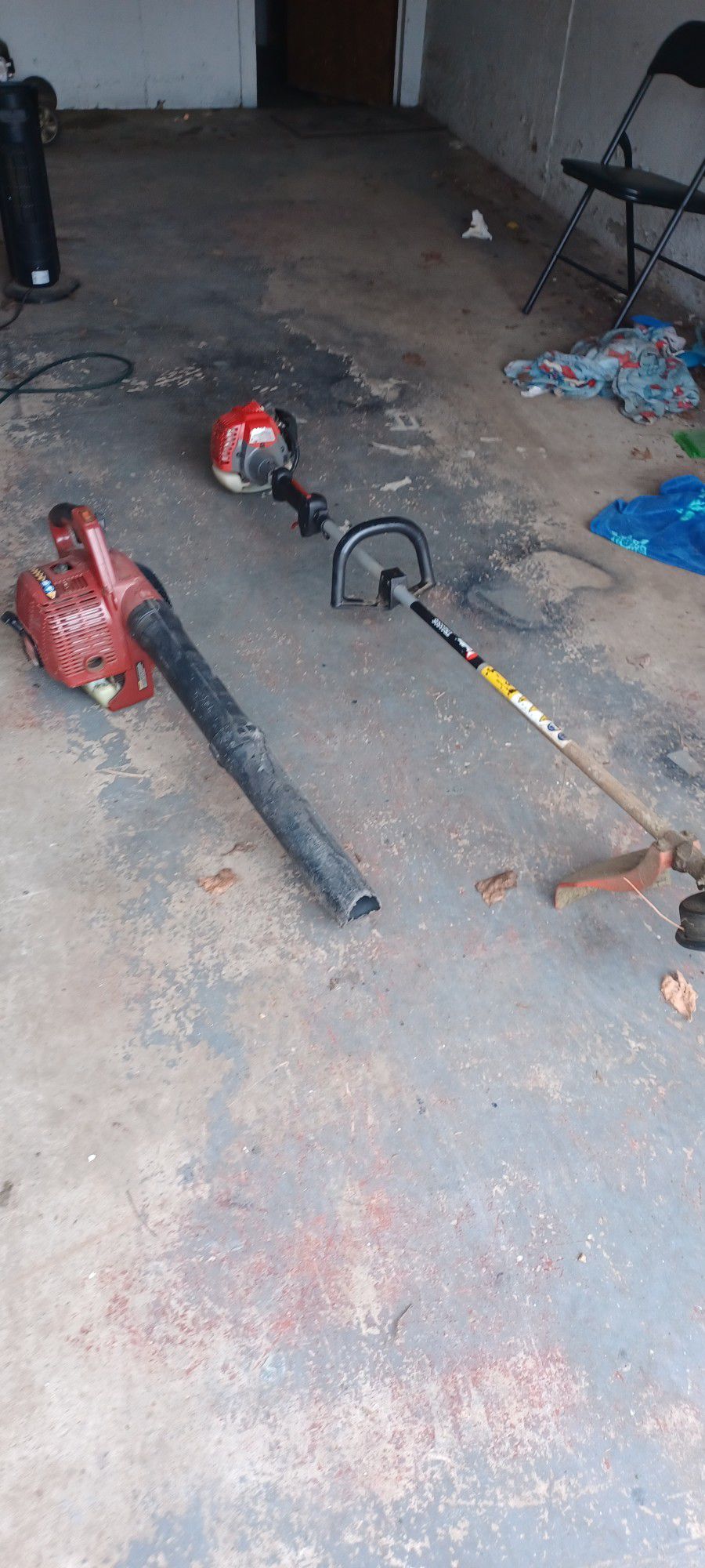 weed wacker and leave blower