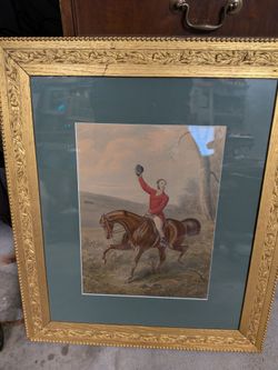 Tally Ho Equestrian Print Framed Picture