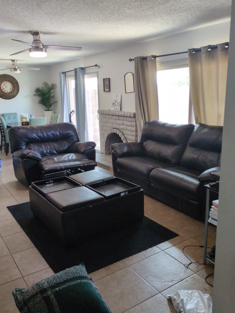 Matching Couch Loveseat And Ottoman With Storage